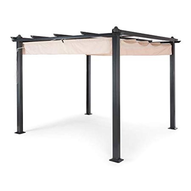 YOHO High Quality Outdoor Pergola Movable type sunshade Roof, garden arches arbours pergolas outdoor gazebo