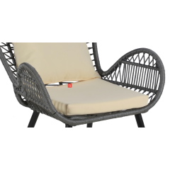 New Design hot sale Outdoor aluminum  garden  furniture  5 pcs polyester rope set