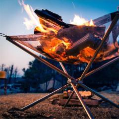 Hot sale Outdoor Garden Portable Camping Backyard BBQ Grill wood Burning Charcoal fire burning stove