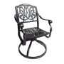 2018 Fashional Cast Aluminum Chair For Garden Dining Set/Patio furniture/Die Cast Aluminum Outdoor Swivel Chair
