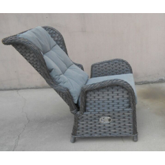 Luxury outdoor garden furniture  rattan / wicker All Weather Cushioned Sofas and Ottoman Set