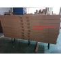 Outdoor garden rectangle beer hoolder wooden folding beer table set