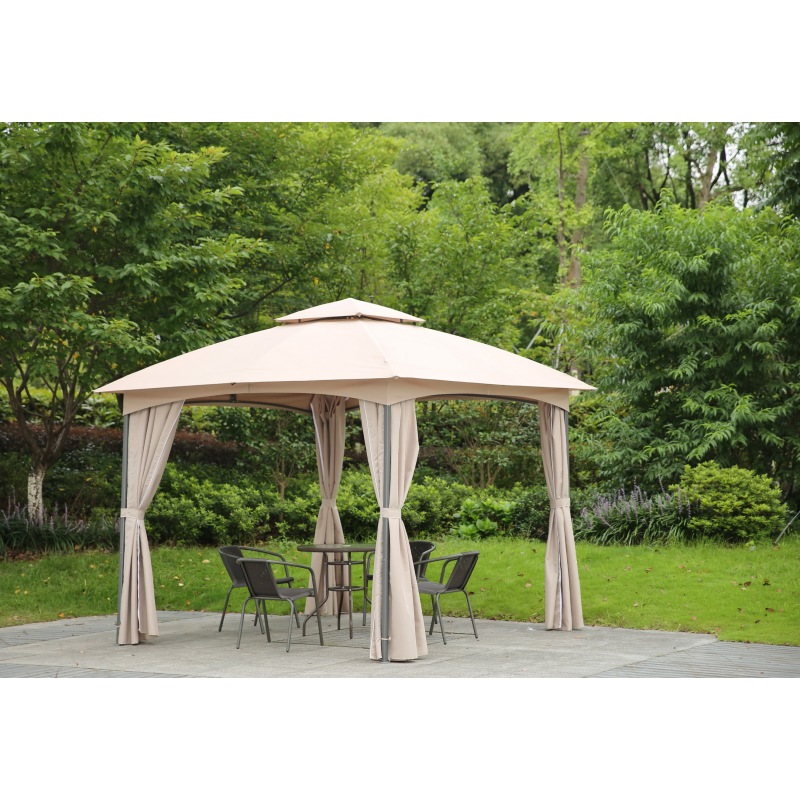 2022 hot sale Patio backyard metal gazebo tent for sale fabric top gazebo