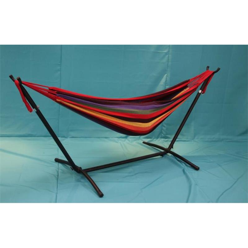 Outdoor patio garden  portable hammock bed with Camping foldable and adjustable hammock stand