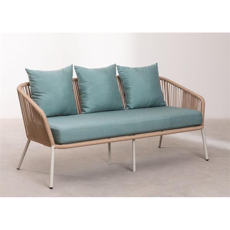 YOHO Hot sale 4pc Outdoor Garden Furniture Modern Luxury Conversation Sofa Set Rattan Sofa Set Rope Sectional Sofa Couch