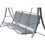 YOHO Wholesale Cheap Garden Patio swing bed canopy hanging 2 seats chair metal frame  swing chair  with cushions