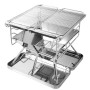 YOHO Charcoal barbecue grill folding function outdoor camping barbecue