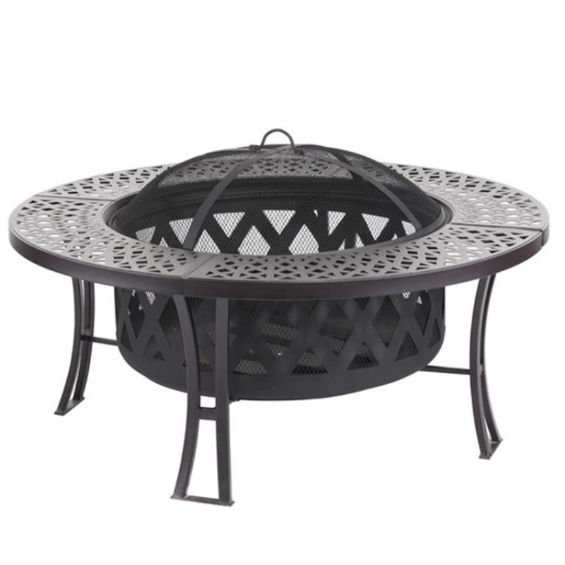 OEM Customized Modern Outdoor Backyard chaburning garden fire round bowl BBQ fire pit smoker bbq  charcoal grill family use