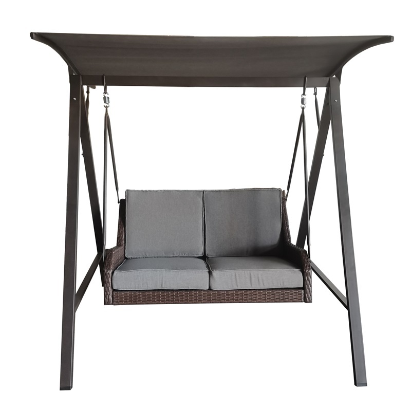 YOHO 2 Seat Patio Swing In Rattan Make Your Garden More Interesting