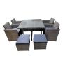 Modern Commercia Restaurant Furniture Steel Dining Table set Ding Chair set