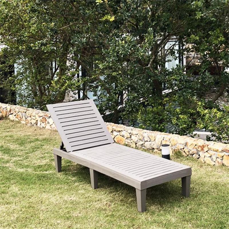 YOHO Hot Sale High Quality Patio Pool Garden Outdoor Modern Plastic Furniture Resin chaise Sun lounger