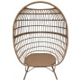 YOHO High Quality Egg Rattan Chair Outdoor Garden Single Chair Patio Leisure Rattan Egg chair with stand for adults/teenagers