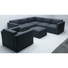 Modern patio fabric sofa set outdoor garden sofas 7pcs sofa