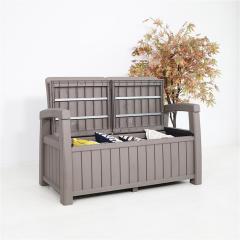 YOHO Outdoor best seller plastic sofa Garden Patio multi-functional Furniture Plastic Sofa Set with Storage Box