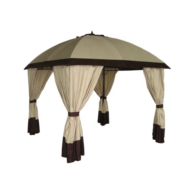 Luxury rome post gazebo with curtain garden tent outdoor use pavilion