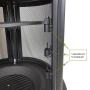 Outdoor black high-heat-resistant paint   with cast iron grills cooking fire pit