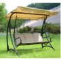 Multi Function Patio Porch Swing Luxury Garden Swings 3-seat Swing Chair Garden