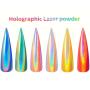 Magnificient Holographic Laser Powder for Nail Arts