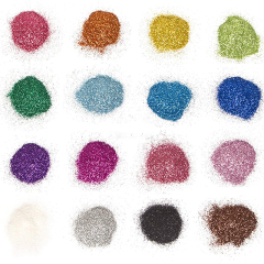 24 color private label cosmetic fine colorful glitter powder for lipgloss