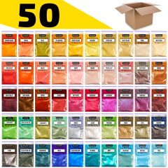 High Quality 50 Colors Mica Powder Pigment for Epoxy Resin Soap Making Slime