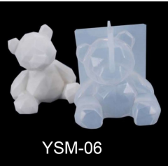 Wholesale 3D Bear Silicone Mold DIY Creative Resin Mold for epoxy resin craft DIY
