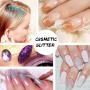 Eco friendly non toxic nail holographic glitter powder 12 colors bulk nail glitter flakes dust powder for nails eye shadow