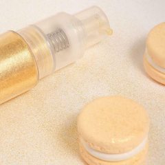 Factory Edible Metallic gold Glitter Spray Pump  Luster Dust Pearl Pigment for Bakery Drink Baking Desserts