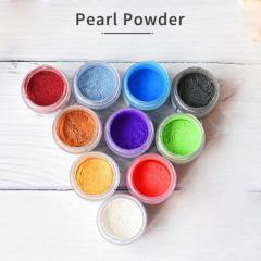 10 Colors Mica Powder Set Safety Recolored Series Pearl Pigment for DIY Slime