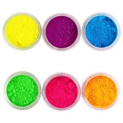 Green fluorescence pigment powder pigment for textile printing nail art