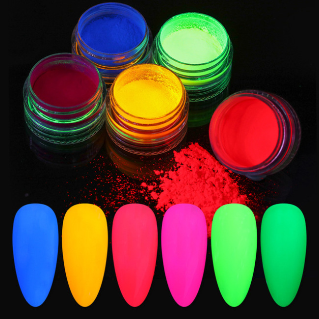 Glowing in the dark powder Noctilucent Powder Luminscent pigment phosphor powder for nail resin Slime Paint craft