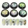 Six Colors Hot-selling Hexagon Glitter Powder Set for Nail Arts