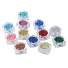 private label polyester fine glitter powder shiny nail glitter eyeshadow for color cosmetics craft Christmas decorations