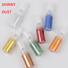 Factory Edible Metallic gold Glitter Spray Pump  Luster Dust Pearl Pigment for Bakery Drink Baking Desserts