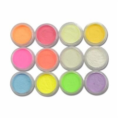 Strong color luminescent powder glowing in the dark effect Noctilucent pigment for nail art DIY decoration paint