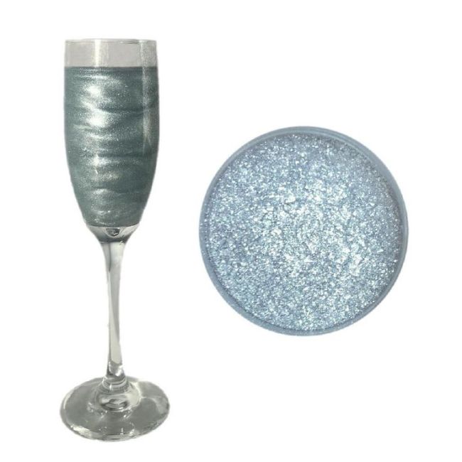 Food Safe Shinny Sparkly Glitter Silver Edible Shimmer Dust for Cake Cookie Decorating