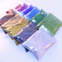 Glitter powder for crafts slim glass bottle cosmetic