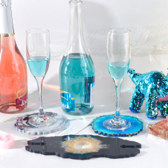 Wine Rack Mold DIY Crystal Epoxy Mold Wine Tray Wine Glass Rack Coaster Irregular Silicone Rack Mold for Resin Craft Tools