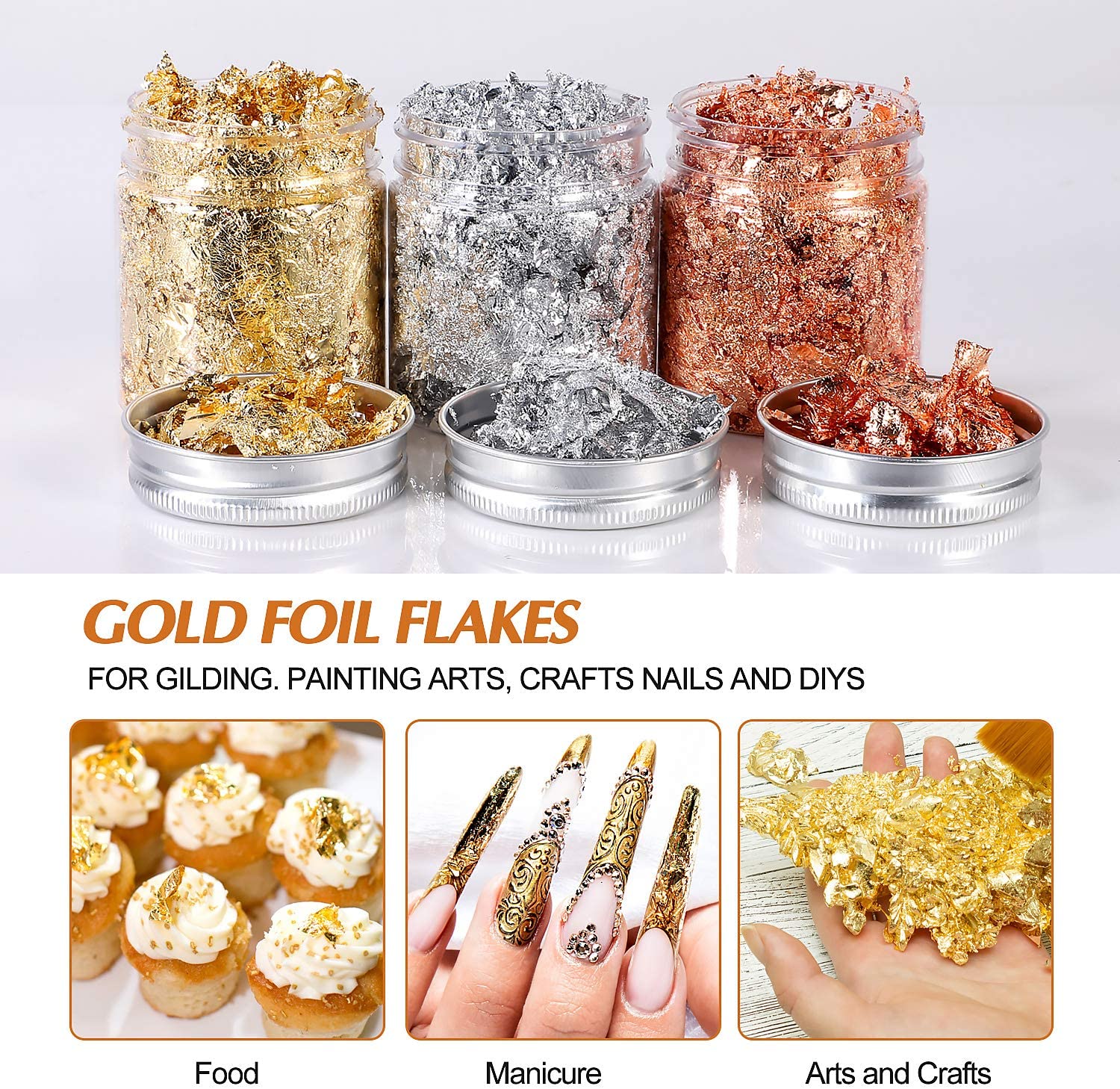 Wholesale gold nail foil flakes-Buy Best gold nail foil flakes lots from  China gold nail foil flakes wholesalers Online