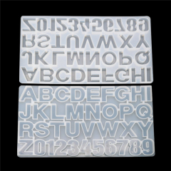 DIY silicone resin molds letter alphabet pendant jewelry epoxy molds Resin lowercase letter mirror epoxy mold for DIY Handmake