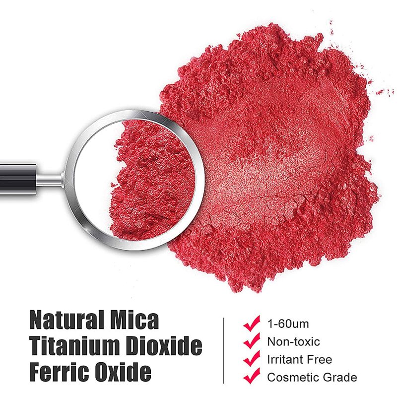 Mica Powder, 30 Color Resin Pigment, Natural Cosmetic Grade Shimmer Mica Powder for Epoxy Resin/Bath Bombs/Candle/Soap/Lip Gloss/Slime. Candle Dye,Soa