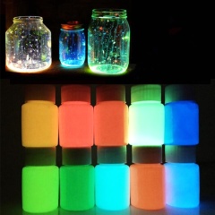 Luminescent Pigment Powerful Glow in the Dark Powder brilliant Noctilucent Phosphor Powder for Slime Art Paint craft