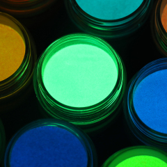 12colors 1 g per  jar glow in the dark phosphor powder glowing powder for craft