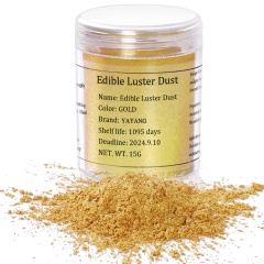 Food Grade Gold Powder Luster Gold Dust Edible Glitters for Foods Drinks Cakes Decorations