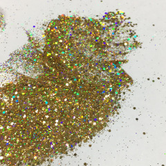 golden glitter powder for eyeshadow nail art