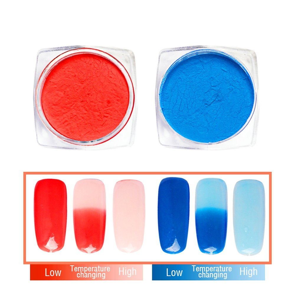 Thermochromic Pigment Thermal Colours Change Temperature Nails