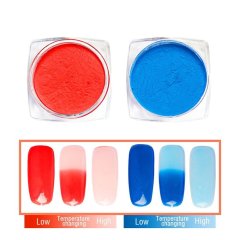 Wholesale Magic Temperature Change Color Nail Art Powder Thermochromic Pigment Powder for nail polish ink arts paint