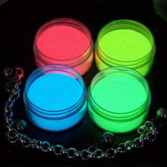 Powerful brilliant Noctilucent Powder Long service life Glow in the dark Luminscent pigment for Nail Art DIY decoration
