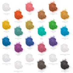 25 colors high quality natural lip gloss mica powder  for soap making resin  eyeshadow paint epoxy epoxy candles