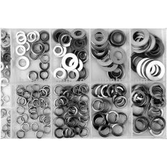 TC 250pc Stainless Steel Flat Spring Washer Assortment