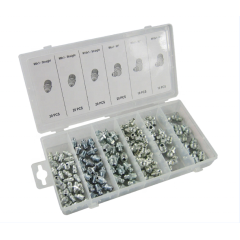 TC-1078 110pc automobile parts carbon steel metric grease fitting kit zerk with a low price